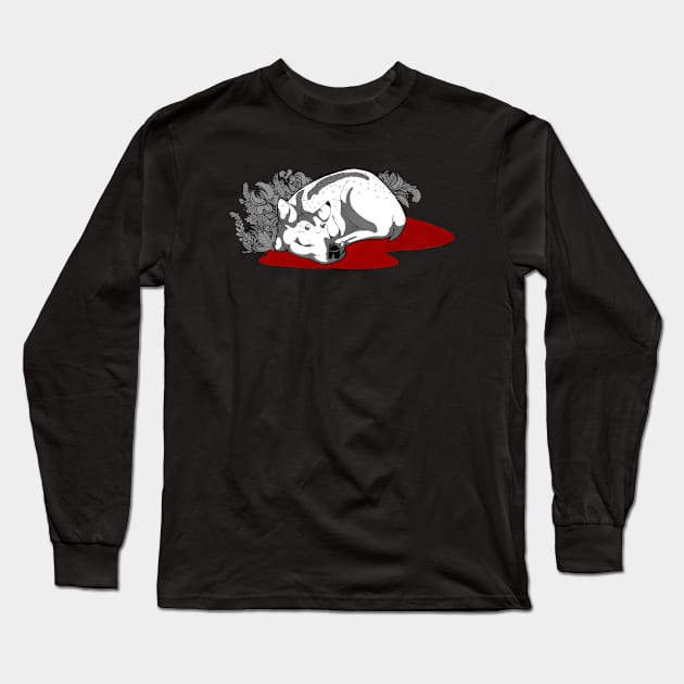 Turn The White Snow Red Long Sleeve T-Shirt by nickelcurry